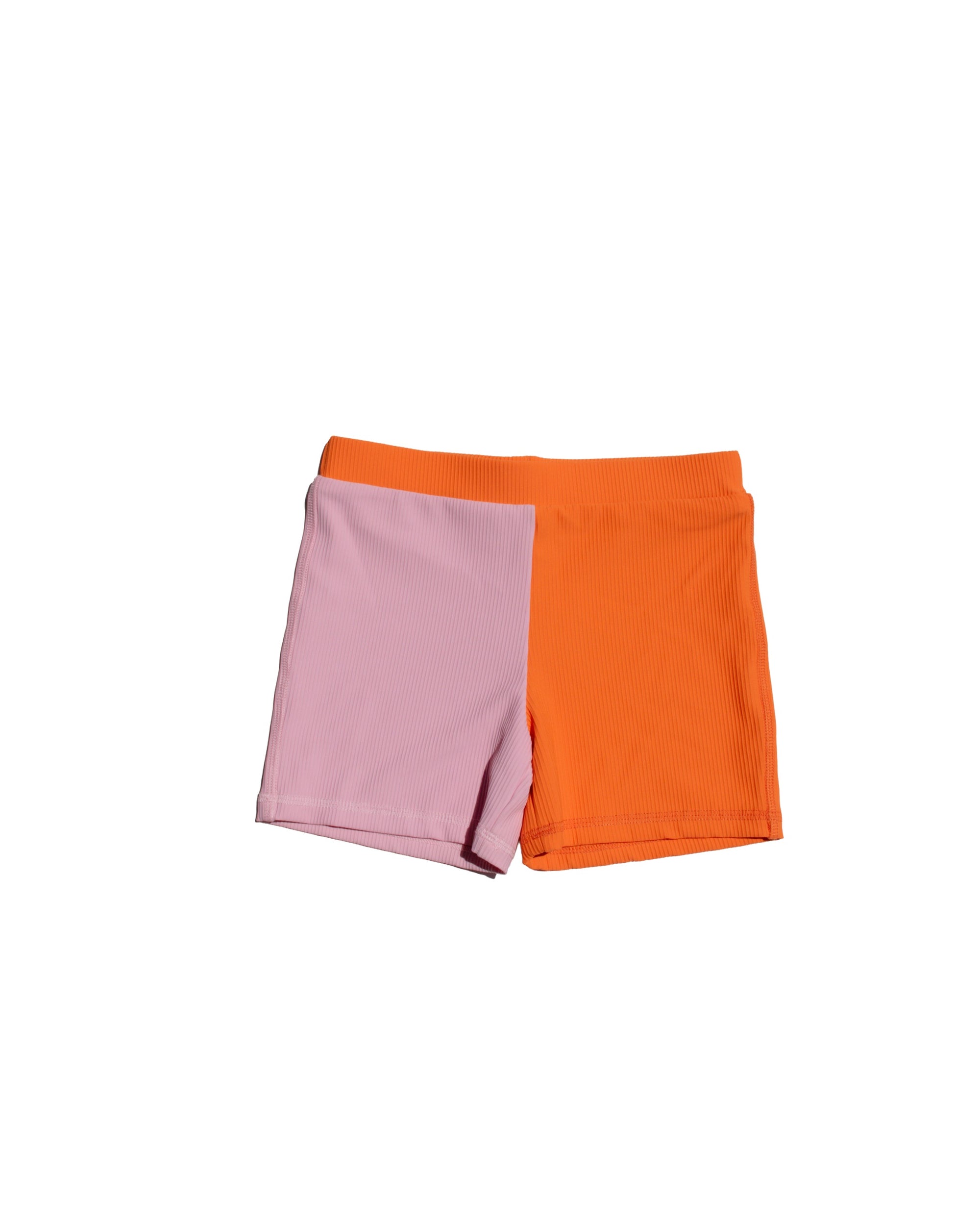 TWO TONE SWIM SHORT - TANGERINE/BUBBLEGUM