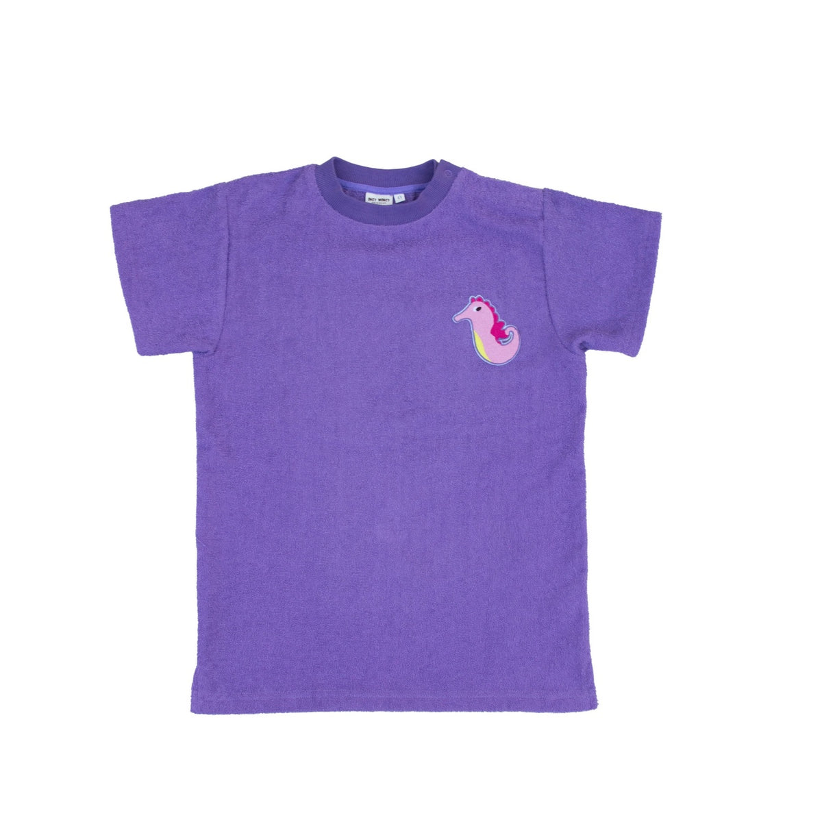 COTTON TOWEL BEACH TEE - GRAPE