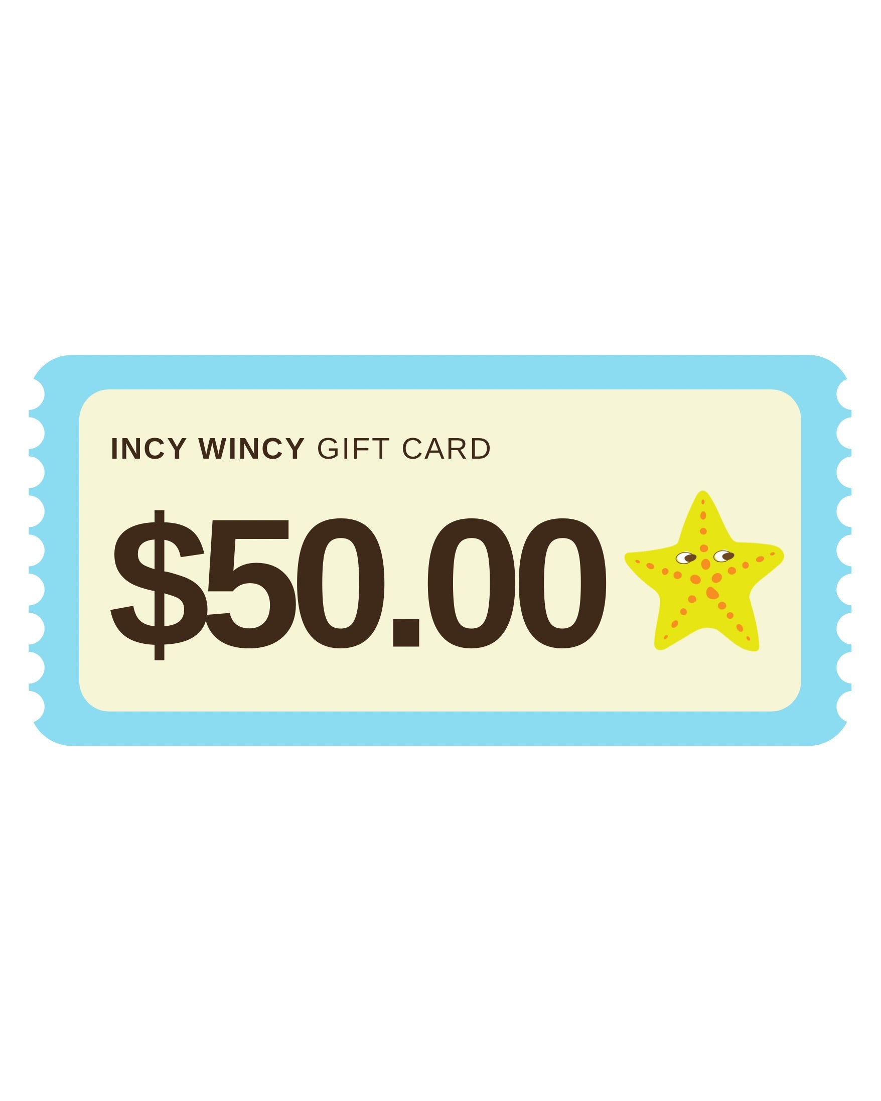 INCY WINCY GIFT CARD