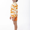 UNISEX RIBBED SHORT - TANGERINE