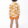 UNISEX RIBBED SHORT - TANGERINE
