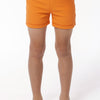 UNISEX RIBBED SHORT - TANGERINE